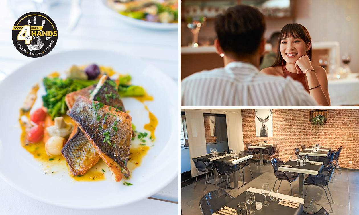 Menu en 2 ou 3 services à la carte près de Namur