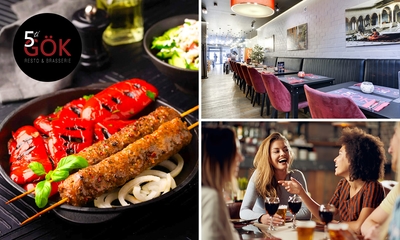 2-gangenlunch of -diner à la carte bij 5th Gök