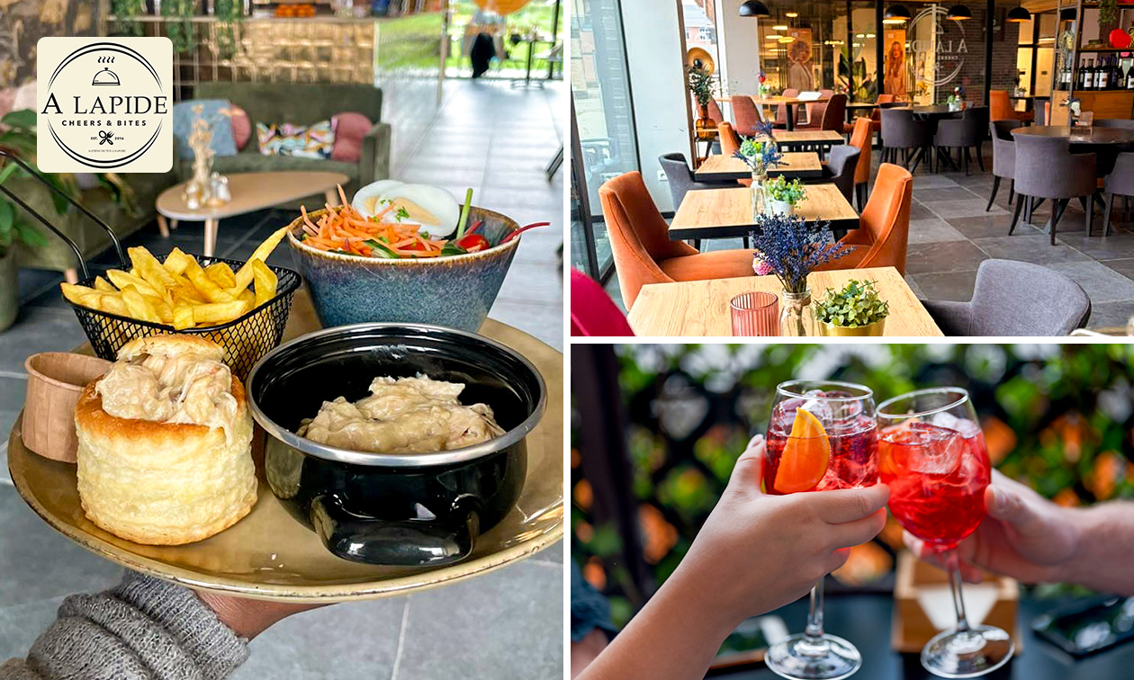 All-You-Can-Eat à la carte (2,5 uur, 40 gerechten) + cocktail of mocktail naar keuze bij A LAPIDE