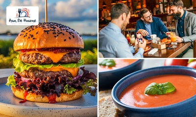 3-gangendiner à la carte aan het water