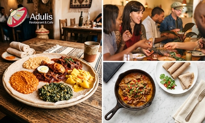 Oost-Afrikaanse 2-gangen lunchproeverij bij Adulis Restaurant