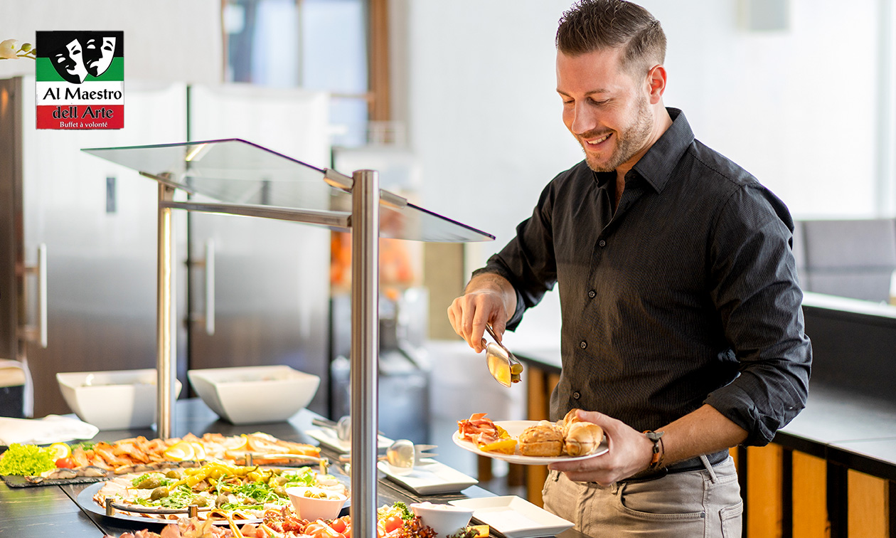 Buffet italien à volonté + apéritif maison chez Al Maestro Dell Arte