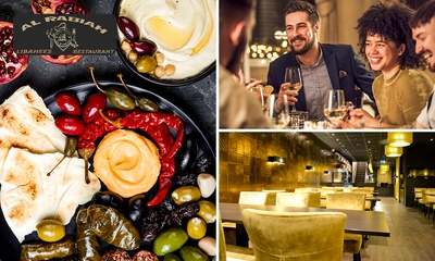 Libanese proeverij (11 mezzes) of 4-gangen keuzediner + mandje brood bij Al Rabiah Restaurant