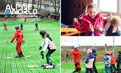 Proefles skiën (50 min) inclusief materiaal + drankje naar keuze
