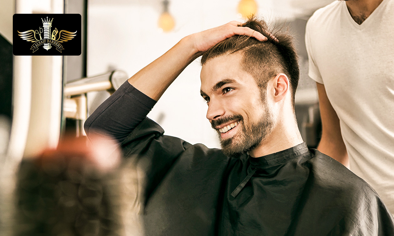 Kappersbehandeling + evt. gezichtsbehandeling en/of baard scheren