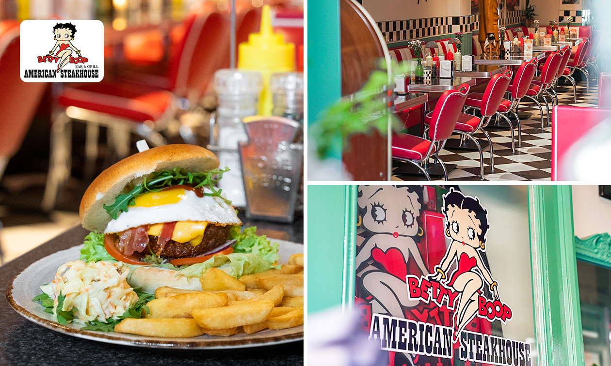 2-gangenlunch bij American Steakhouse Betty Boop