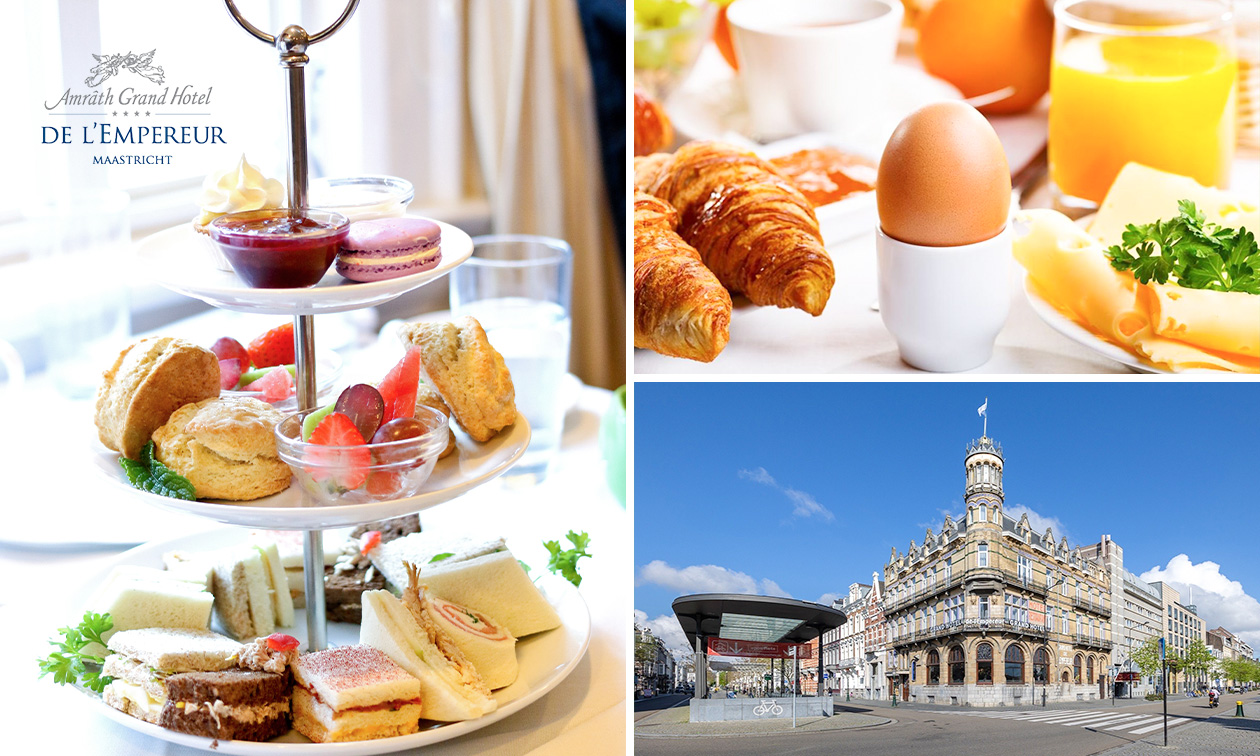 Ontbijtbuffet of afternoon tea in hartje Maastricht