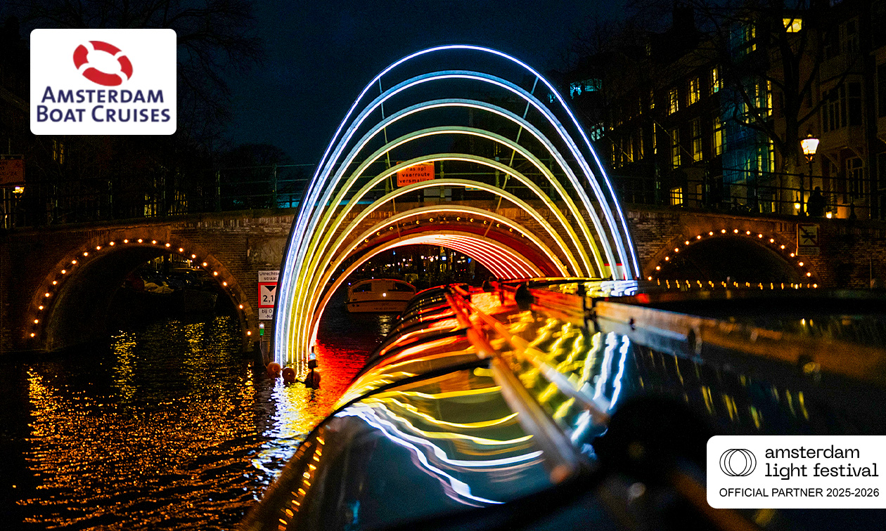 Rondvaart tijdens Amsterdam Light Festival (90 min)
