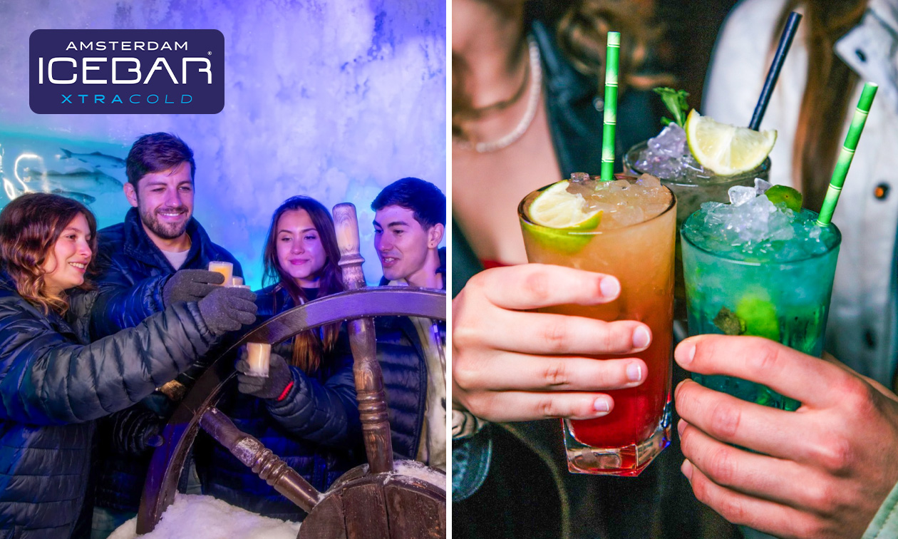 Entree Amsterdam Icebar (45 min) + 3 drankjes