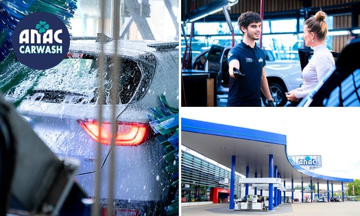 Autowasbeurt + interieurreiniging bij ANAC Carwash