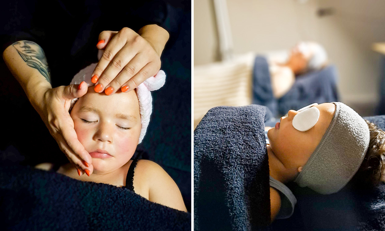 Duo-gezichtsbehandeling (60 min) of -massage (30 min) voor volwassene en kind