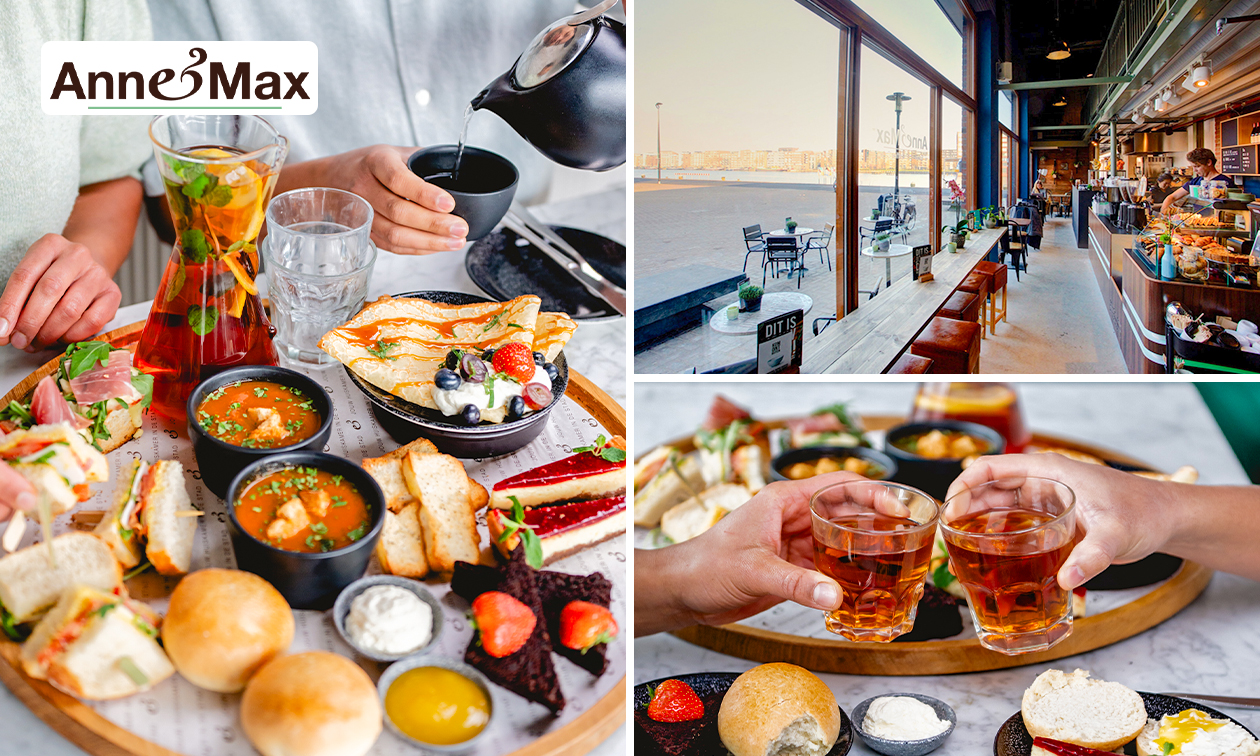 High tea of luxe lunchplank bij Anne&Max Amsterdam Zeeburg