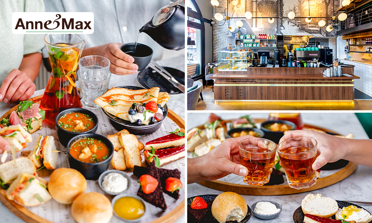 High tea incl. onbeperkt thee bij Anne&Max Amsterdam Zuid