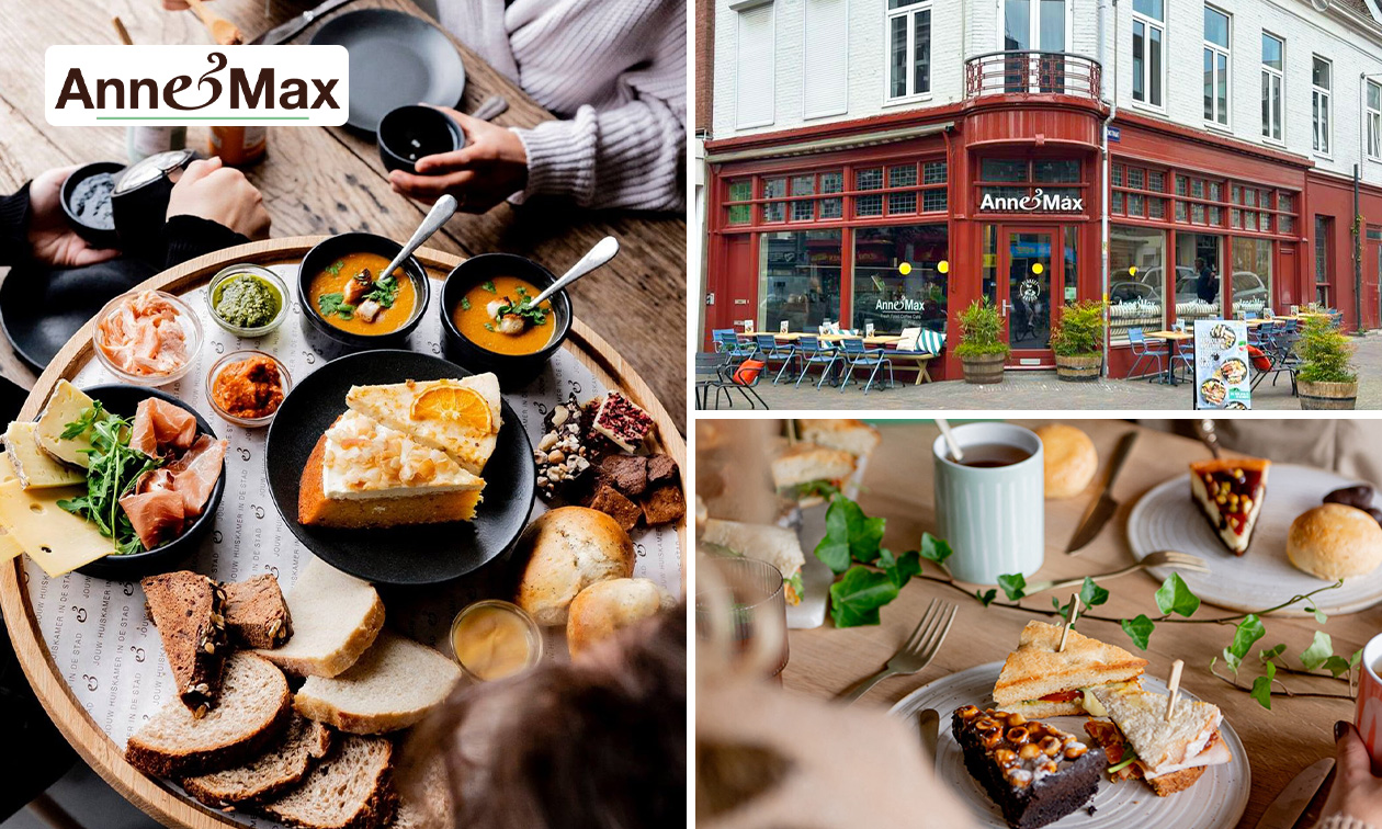 High tea incl. onbeperkt (ijs)thee bij Anne&Max in hartje Arnhem