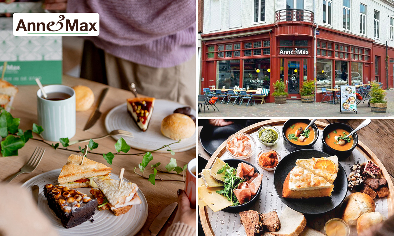 High tea incl. onbeperkt thee bij Anne&Max in hartje Arnhem