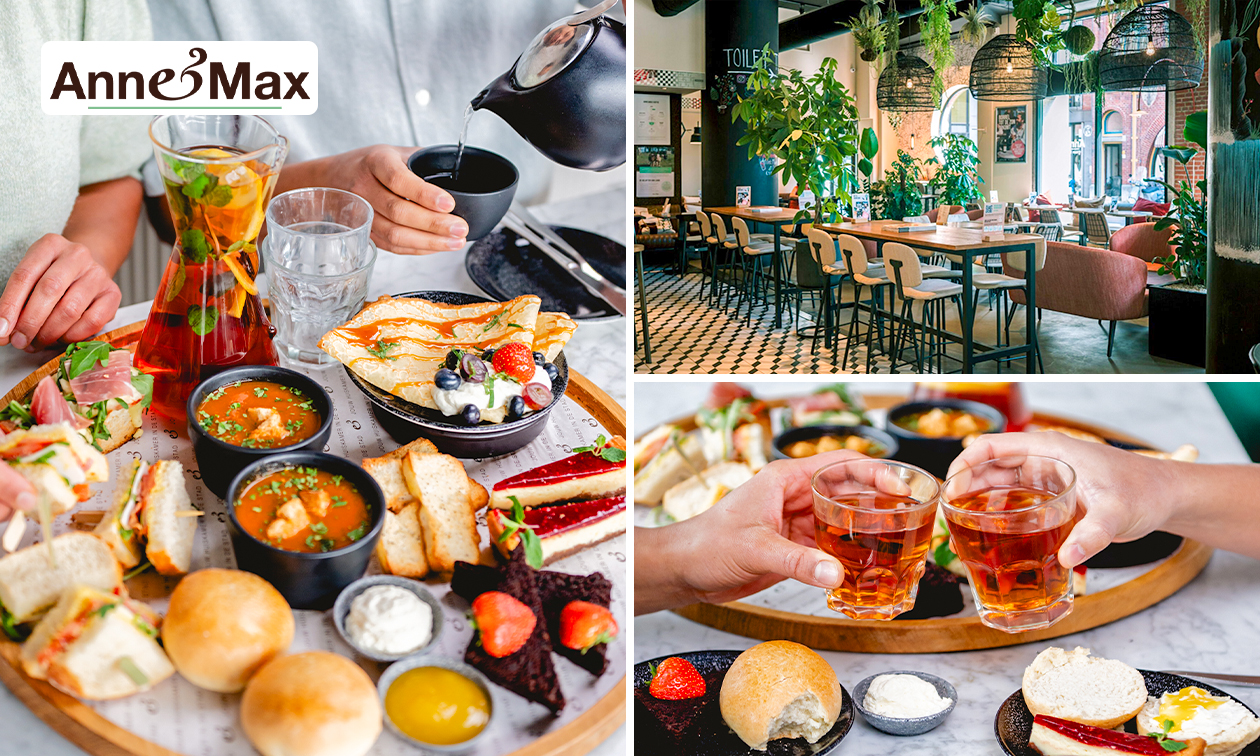 High tea incl. onbeperkt thee bij Anne&Max Den Haag Kerkplein