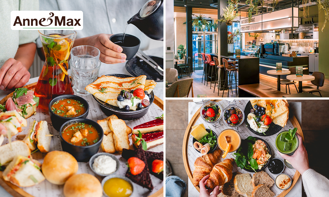 Ontbijtplank + 1 sapje OF high tea bij Anne&Max Haarlem