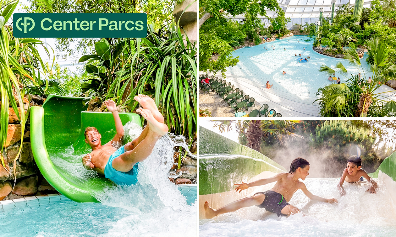 Dag- of avondentree zwemparadijs de Aqua Mundo in Center Parcs Het Heijderbos