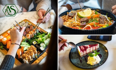 Menu asiatique en 3 services au choix ou menu sushi Box Lover pour 2 (52 pcs) près de Lille
