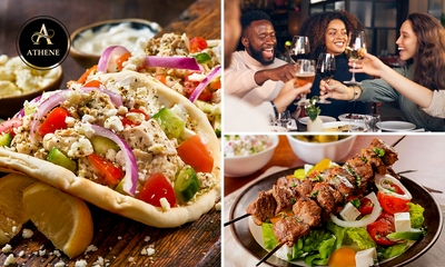2-gangenlunch naar keuze bij Athene Grieks Restaurant-Brasserie