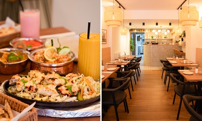 Indiase 2- of 3-gangenlunch of -diner à la carte + bijgerechten