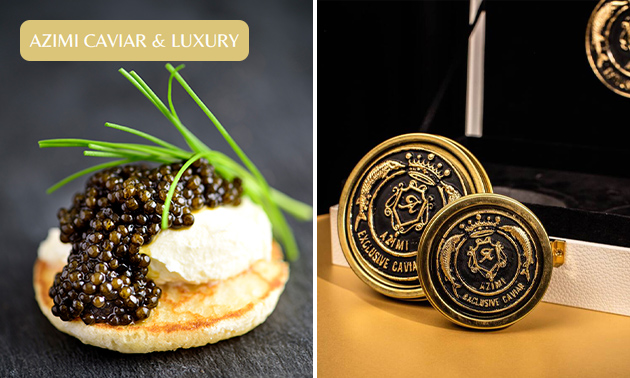 Zum Liefern: Exklusiver Kaviar + Kühltasche