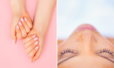 Manicure- of pedicurebehandeling incl. gellak en/of wimperlift incl. kleuring