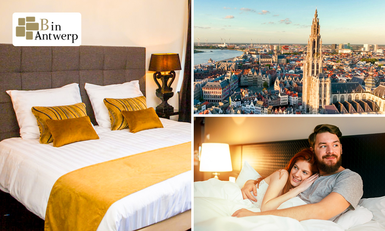 Overnachting voor 2 + late check-out in Antwerpen
