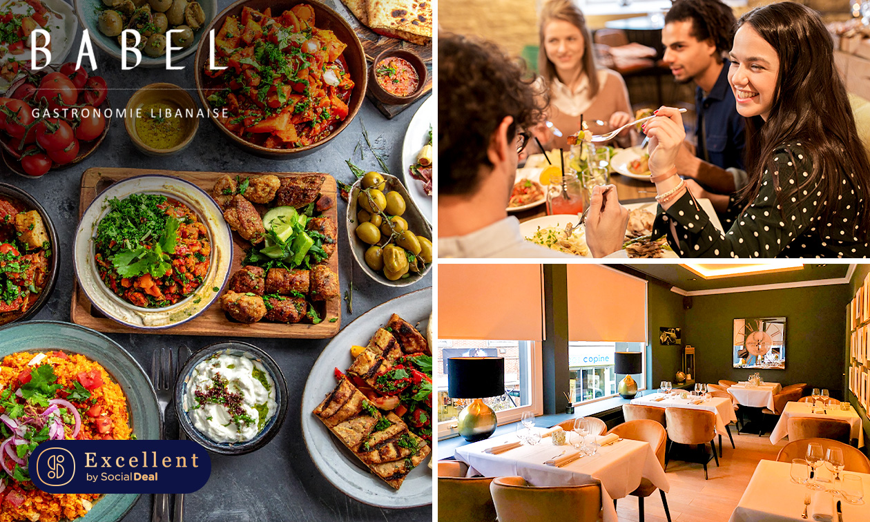 Vegetarisch 3-gangendiner of -lunch of 4-gangen mezzediner of -lunch om te delen in Waver