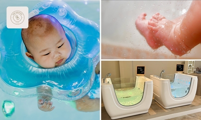 (Duo-)floatsessie (30 min) + evt. babymassage (20 min)