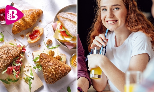 Warme drank + gebak bij Bakker Bart
