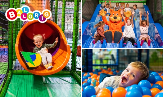 Entree voor indoor kinderspeelparadijs + zakje chips bij Ballorig Kerkrade