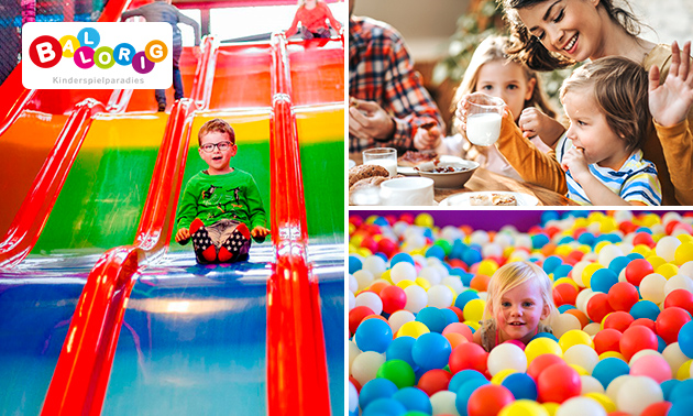 Entree voor indoor kinderspeelparadijs Ballorig