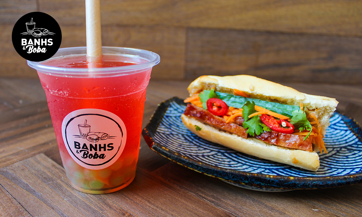 Bubble tea of milk tea + evt. banh mi-broodje voor afhaal in hartje Leeuwarden