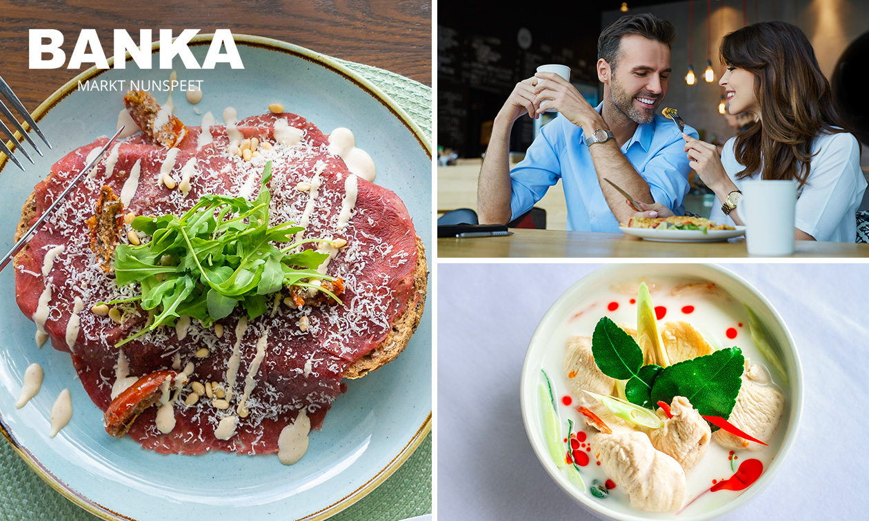 2-gangen keuzelunch bij Banka Nunspeet