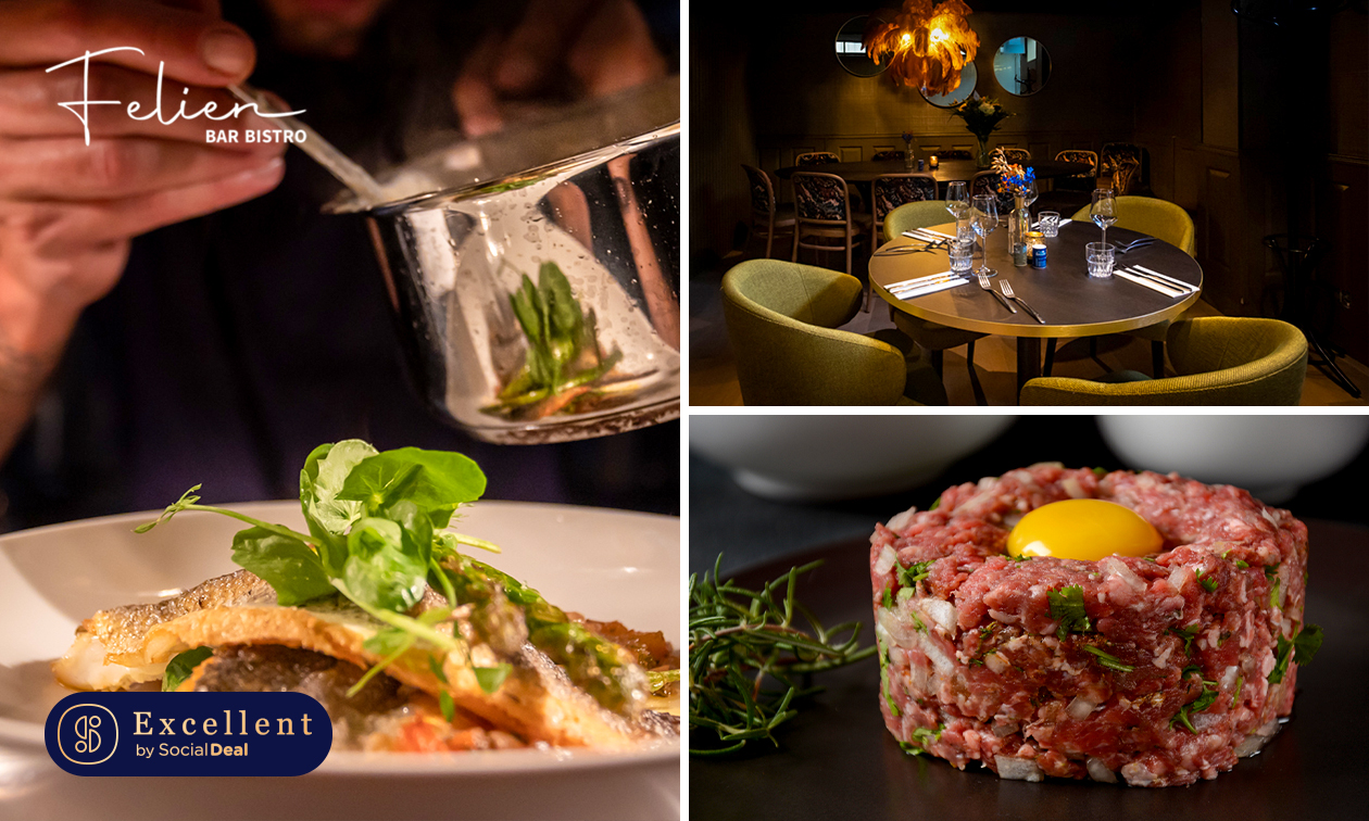 3-gangendiner à la carte bij Bar Bistro Felien in hartje Haarlem