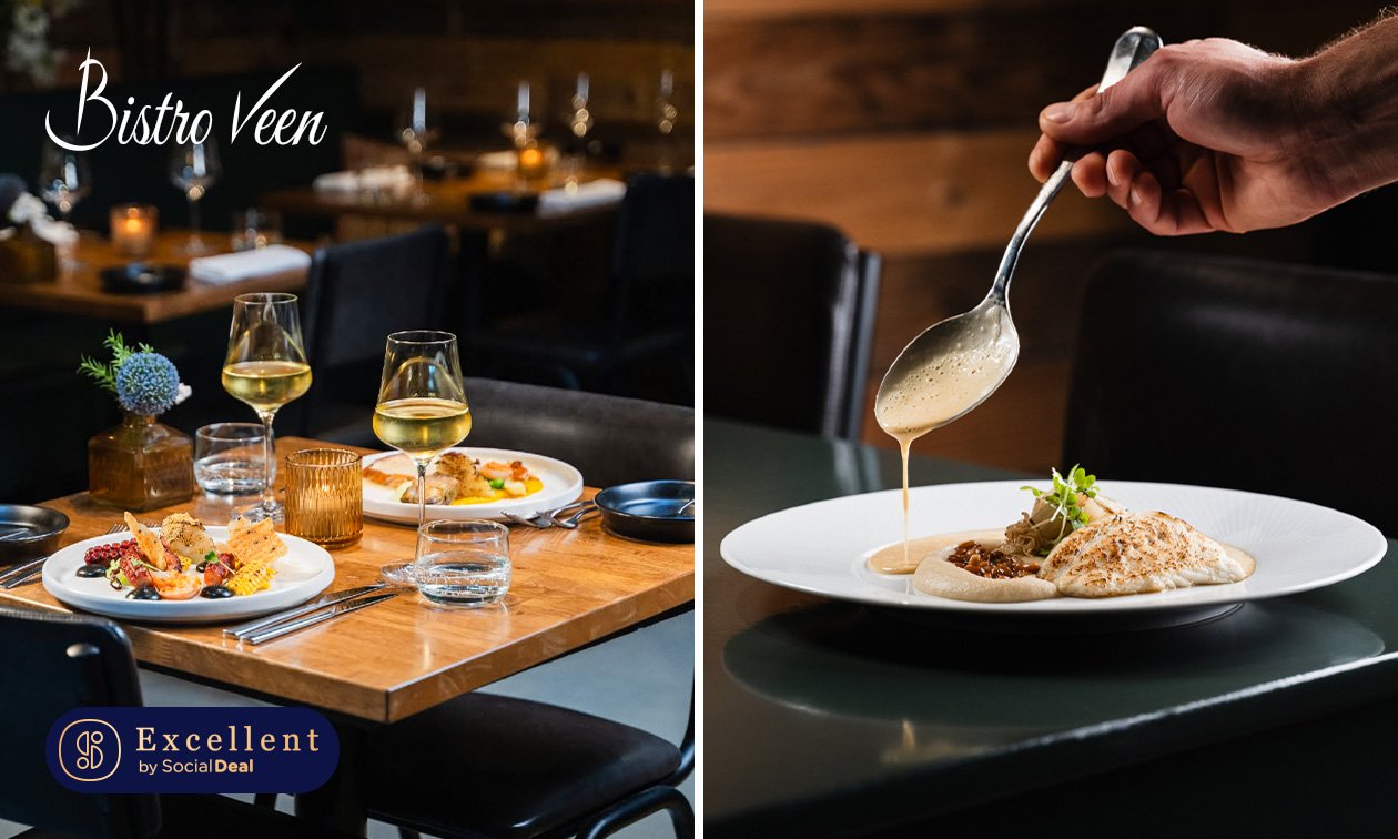 2- of 3-gangenlunch of -diner van de chef + evt. aperitief, wijnarrangement en meer