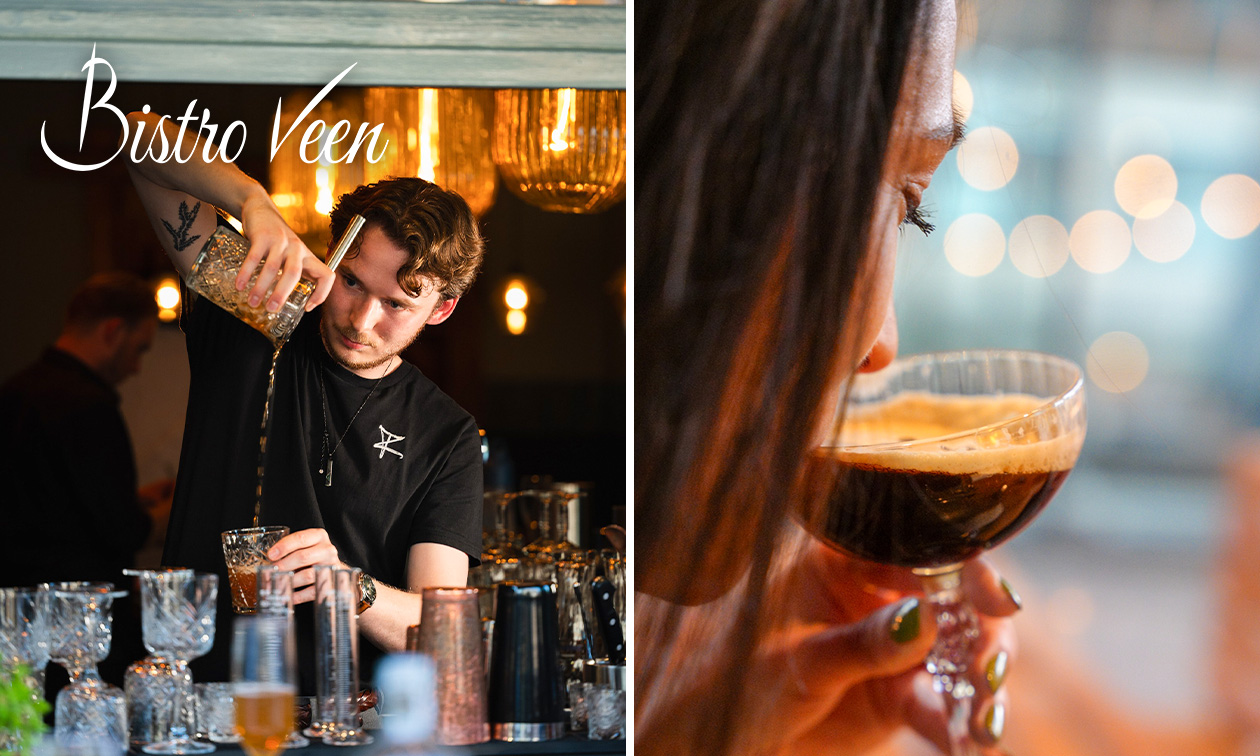 Cocktailworkshop (1,5u) bij Bar Bistro Veen in hartje Den Haag