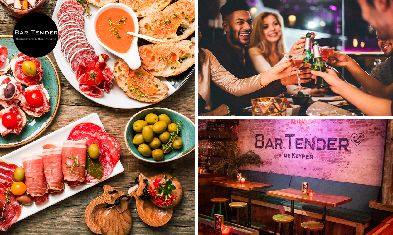 2-gangen tapasdiner à la carte bij Bar Tender