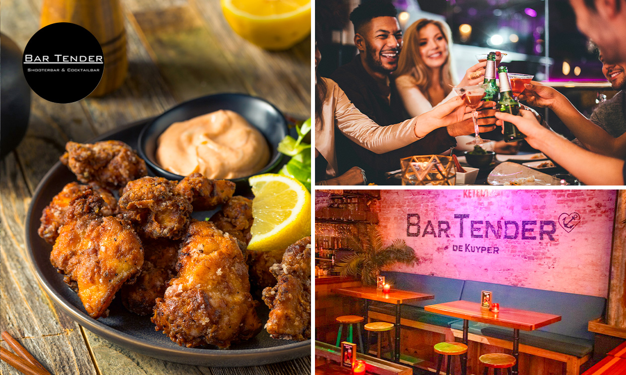 Shared bites-diner (4 gerechten) à la carte bij Bar Tender