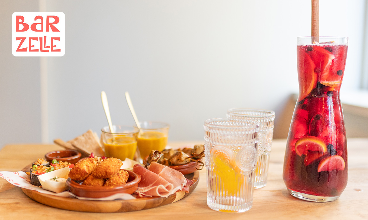 3-gangen tapasdiner + evt. sangria bij Bar Zelle