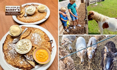 Entree kinderboerderij + reuzepannenkoeken + drankje