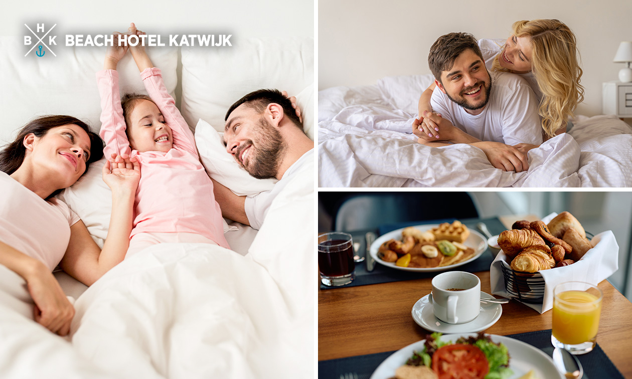 Nuit pour 2 + petit-déjeuner + évtl. dîner en 2 services au cœur de Katwijk aan Zee