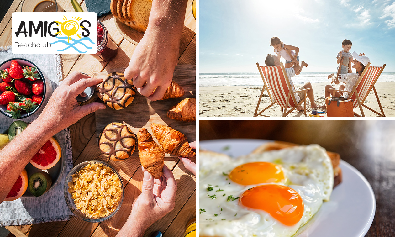Ontbijt + strandbedje op het strand van Kijkduin