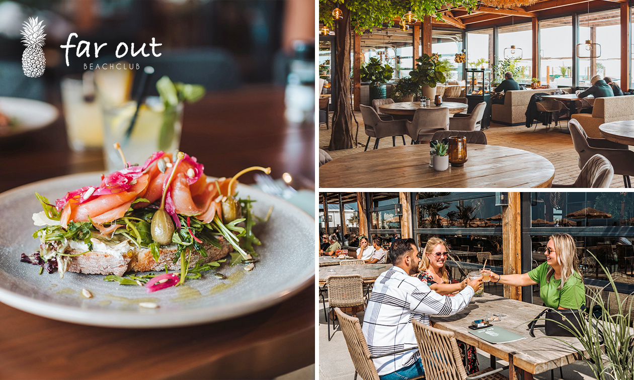 2-gangenlunch bij Beachclub Far Out