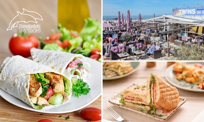 2-gangenlunch aan zee bij Beachclub Twins