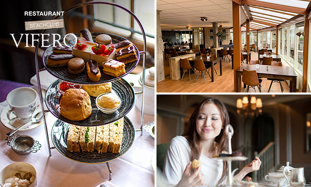 High tea bij Beachclub Vifero