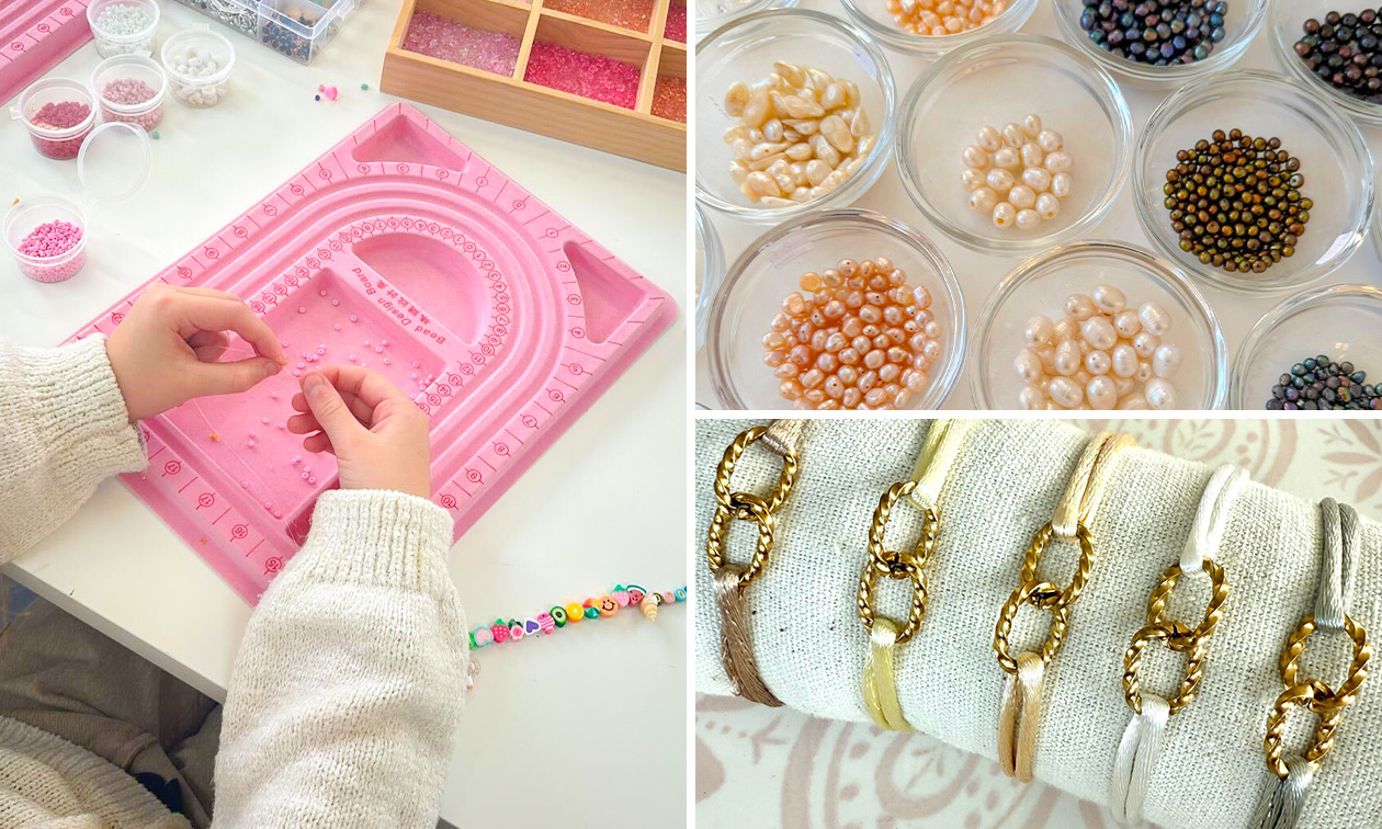 Creatieve (sieraden)workshop naar keuze (2 uur) + onbeperkt koffie of thee + iets lekkers
