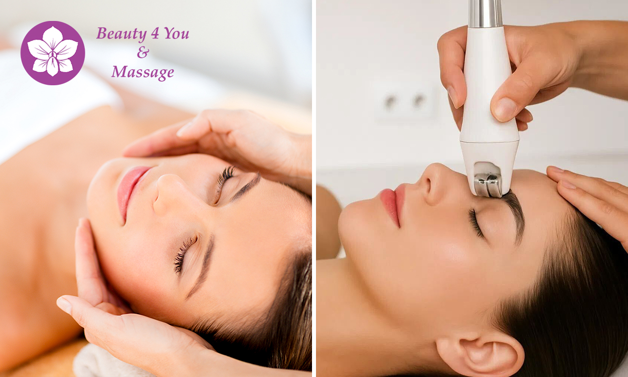 Anti-aging gezichtsbehandeling + massage (60 min) of bindweefselmassage (60 min)