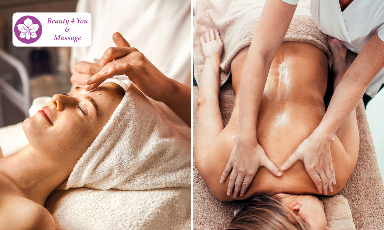 Massage en/of gezichtsbehandeling naar keuze (60 min)